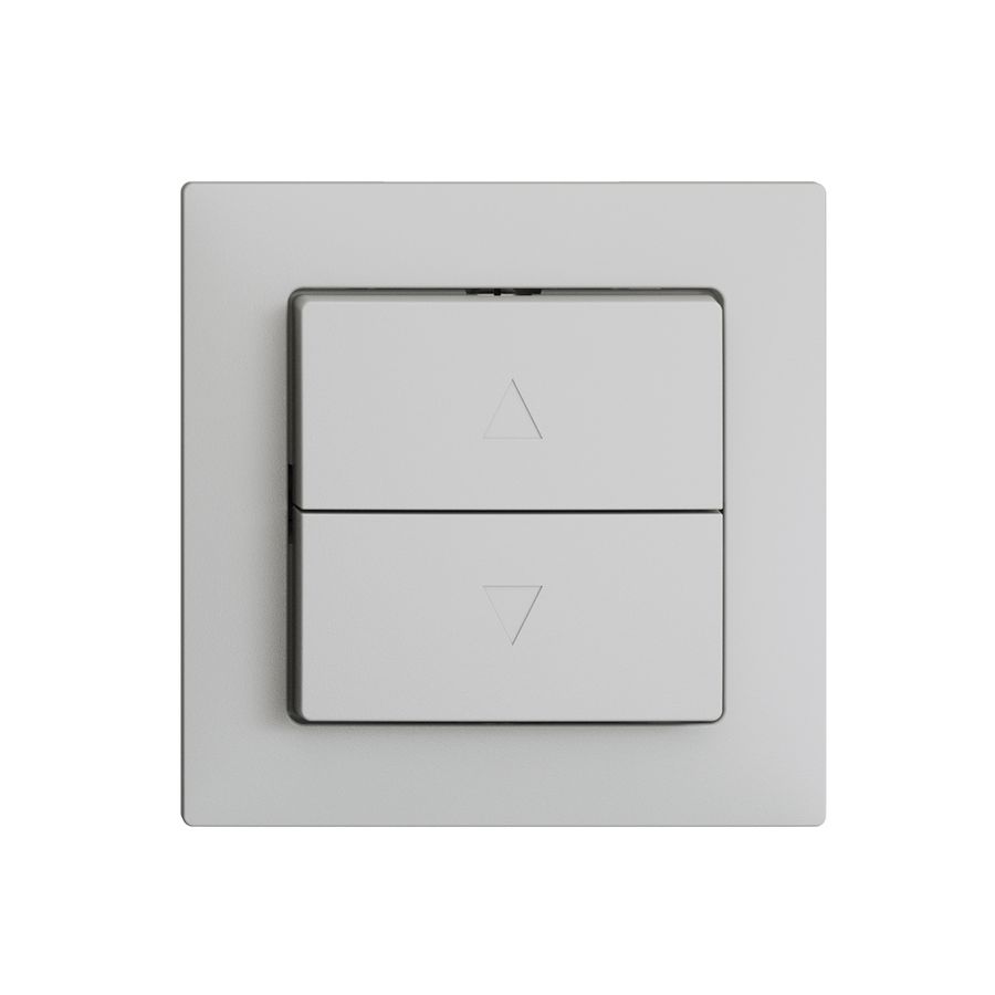 Frontset EDIZIOdue F hellgrau für Storentaster/-schalter