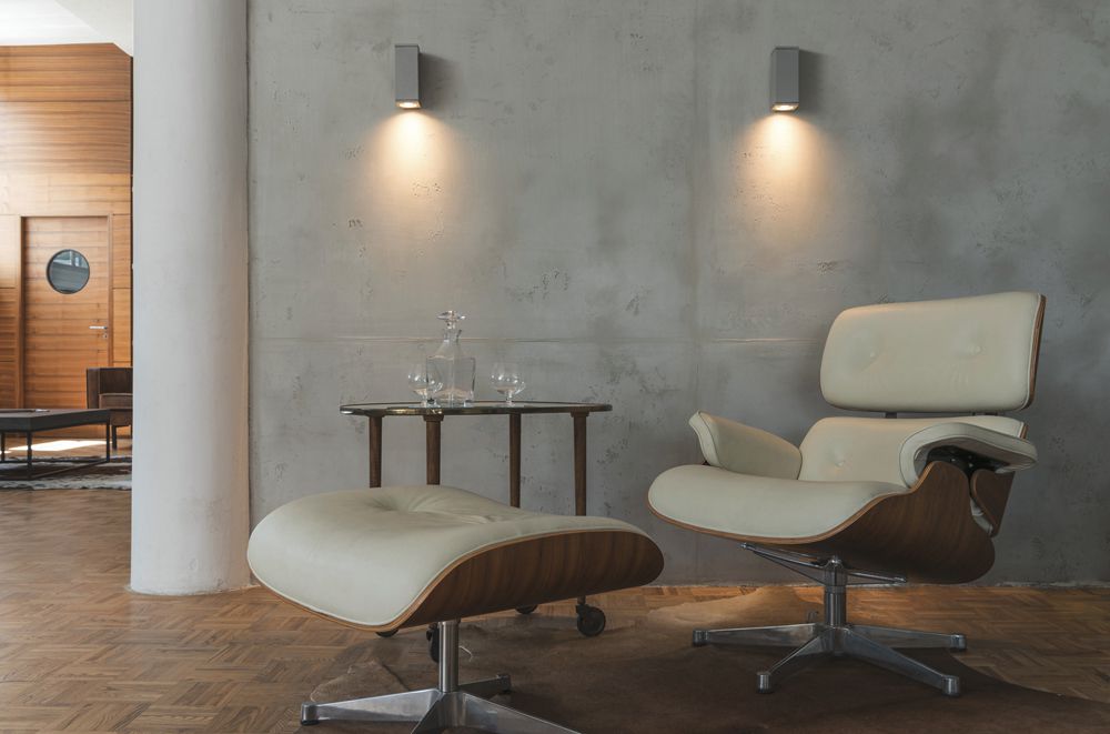 Wandleuchte SLV THEO WALL OUT, GU10 35W IP44 silbergrau