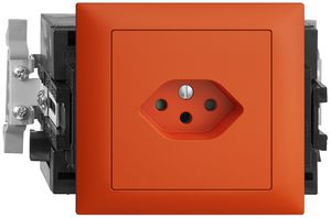 EB-Steckdose EDIZIOdue T13 orange 49…69mm Snap
