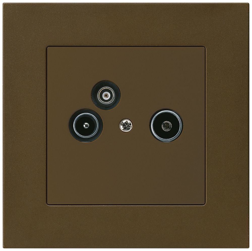 UP-Antennendose R/TV-Daten kallysto.pro 2GHz 11db braun