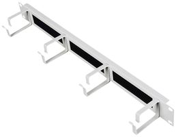 Kabelführungsbügel ROLINE 44×485×80mm Metall 1HE Bürstenleiste grau