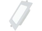 EB-LED-Deckenleuchte DOTLUX SQUAREeco 18W 1512lm 3000K IP20 224×224×28mm weiss