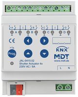 Attuatore per persiana KNX AMD MDT JAL-0410.02 4-can 8A 300W 230VAC 4UM