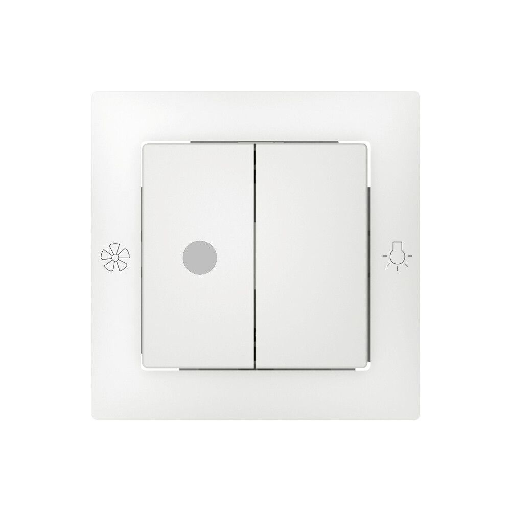 Abdeckset SIDUS zu Ventilatorschalter weiss