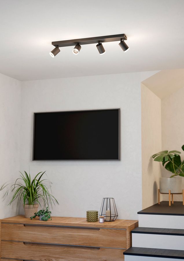 Spot LED Eglo MELITELLO-Z 17.5W 0…2200lm 2700…6500K WB REG Ø80×680×105mm nero