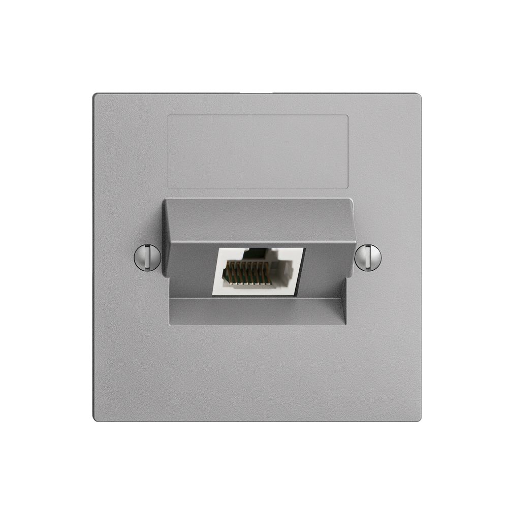 UP-Dose 1×RJ45/u 4P ITplus EDIZIOdue silver