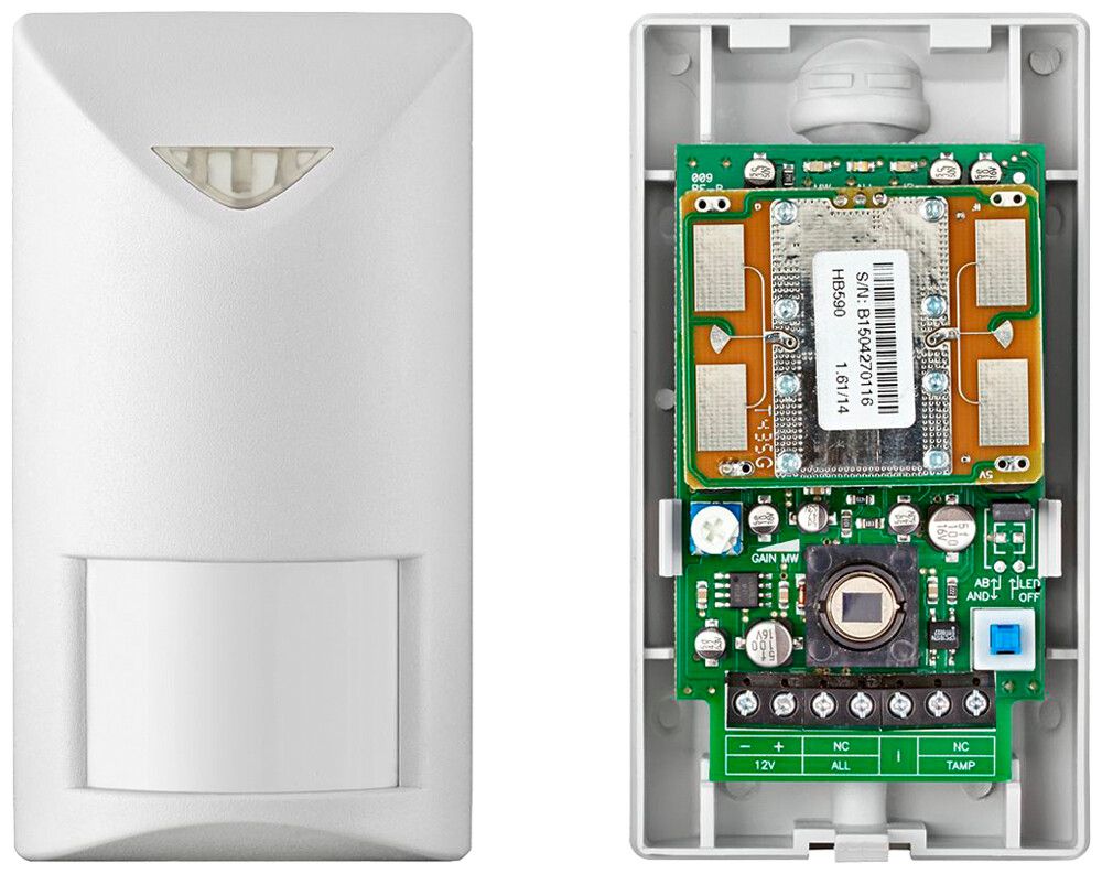 Rilevatore di movimento doppio Urmet 10.525MHz 12m 90°/36° 12V