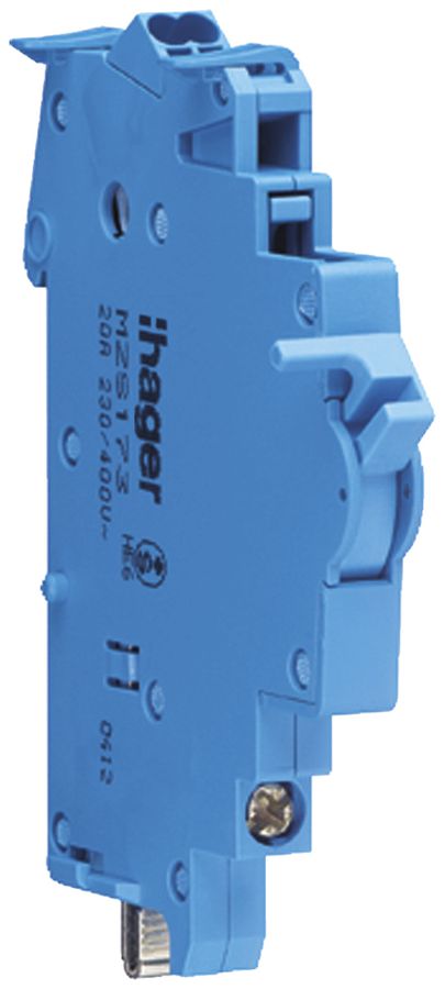 Sectionneur de neutre Hager quickconnect 1.5…2.5mm² 20A 400V 3×10mm racc.à borne
