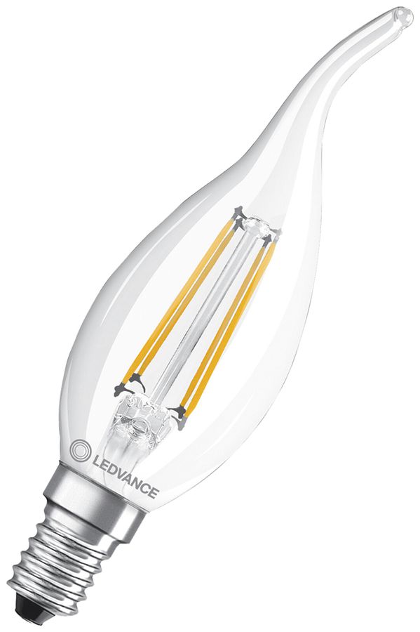 Lampe LED LEDVANCE CLAS BA E14 3.4W 470lm 2700K VAR Ø35×121mm BA11 clair