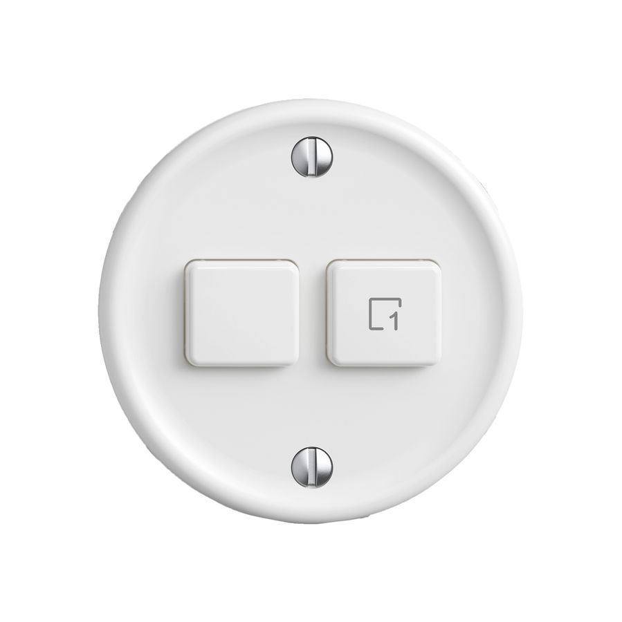 Kit di montaggio STANDARDdue Wiser SNAPFIX® p.interruttore 1c scena 2T bi