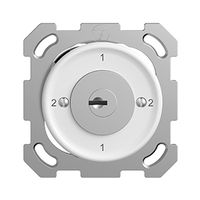 Interrupteur rot.ENC STANDARDdue 3/1L blanc, avec serrure de sûreté