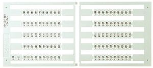 Bezeichnungsschildchen 5×9mm unbeschriftet, 5 Kart. zu 100