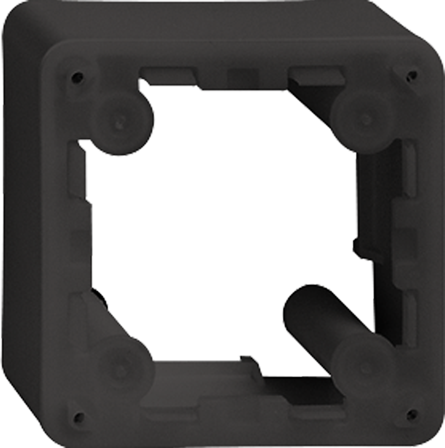 Zwischenrahmen schwarz 20mm mit Schrauben und Dichtung
