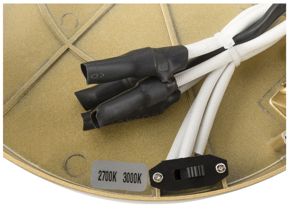 LED-Decken-/Wandleuchte SLV ONE 40 CW 14W 450lm 927/930 DALI Ø400 Messing