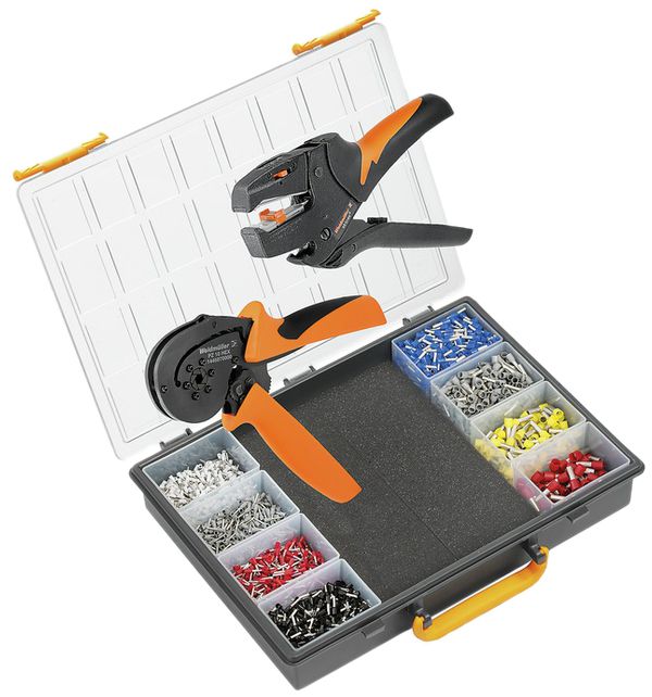 Sortiment Crimpwerkzeug Weidmüller PZ 10 HEX/STRIPAX, Farbcode: Weidmüller