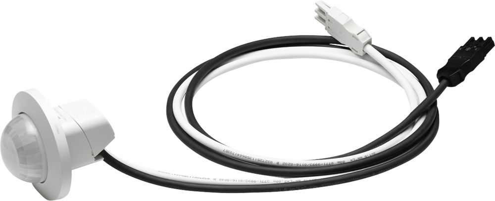 EB-Präsenzmelder Niko P42LR 360° Master 230V 32…37m IP20 mit Kabel weiss