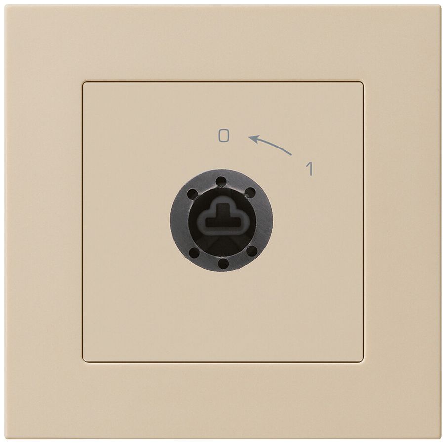 UP-SchwenkTaster 0<-1/2L kallysto.pro beige für Schloss ohne Zylind