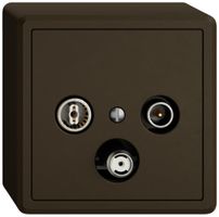 AP-Antennendose TV-R-SAT EDIZIO.liv SNAPFIX® DB52 Stichdose br