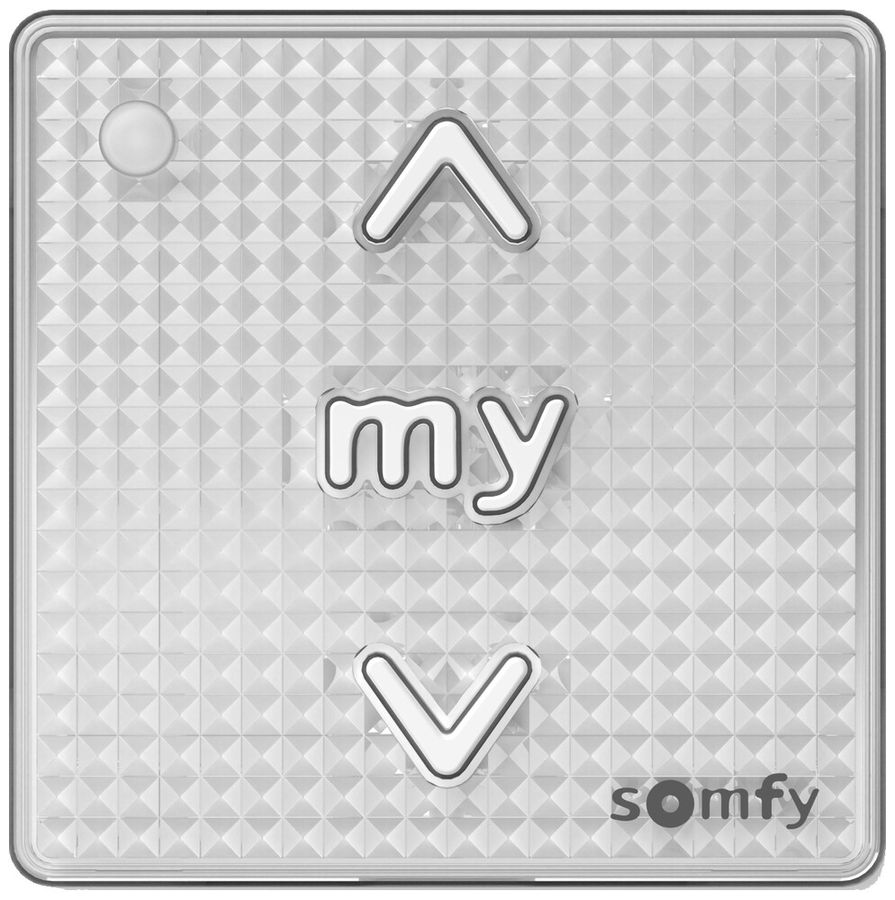 AP-Wandsender Somfy Smoove io II 1-Kan 1×CR2032 50×50×10mm ws