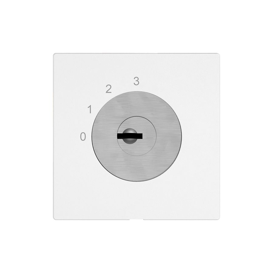 Interruttore a chiave EDIZIO.liv c.KABA 1007F/631984 1P 0-1-2-3 p=67mm bi