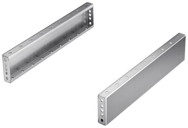 Cache-socle Rittal TS 8701.050 500×100mm kit latéral acier affiné