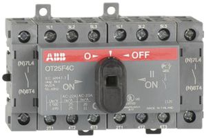 EB-Lastumschalter ABB OT25F4C, 4P 25A/690V, offene Umschaltung I-O-II