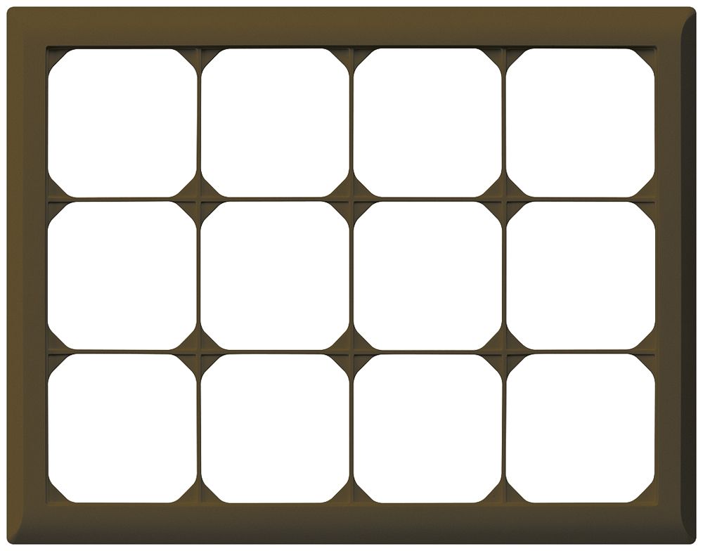UP-Abdeckrahmen kallysto.line 4×3 braun horizontal 212×272mm