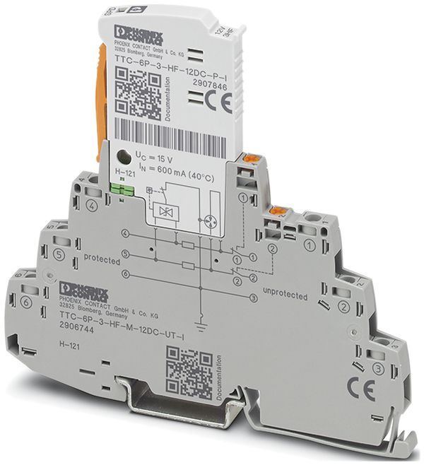 Protection surtension Phoenix Contact TTC-6P-3-HF-M-12DC-UT-I