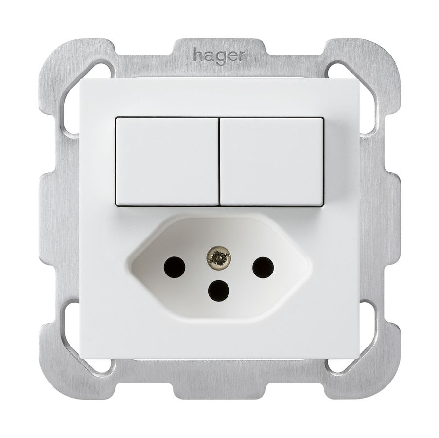 Combinaison ENC 3/1P+A-R+T13 blanc kallysto sécurité enfants plaque de fixation