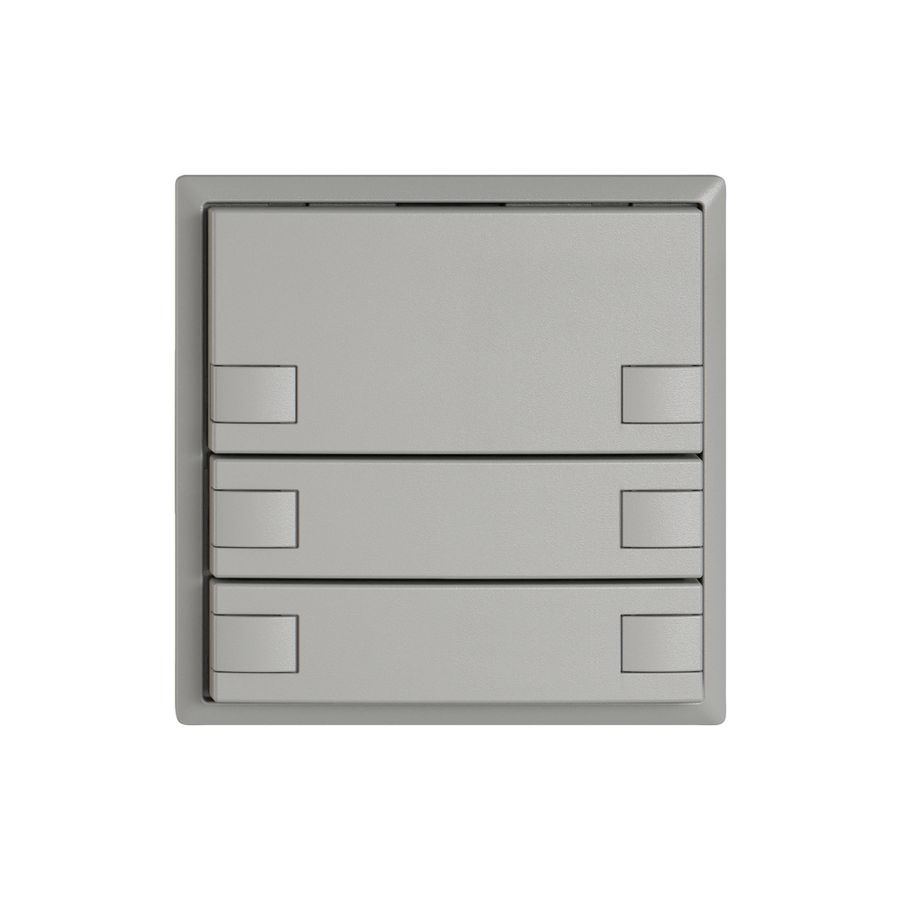 Pulsante KNX RGB EDIZIO.liv SNAPFIX® sensore temp.s.LED 3× com.2T grc