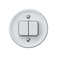 Druckschalter origin Sch 1 (3+3) 60×60mm weiss