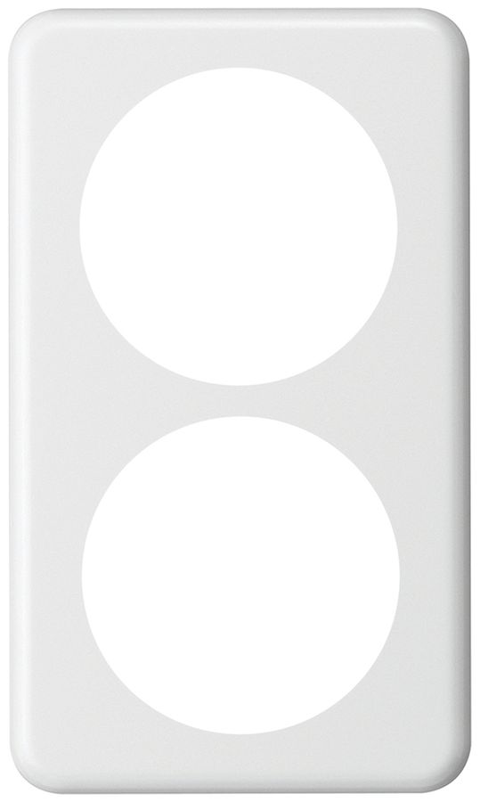 Abdeckplatte basico 2×1 2×58mm weiss