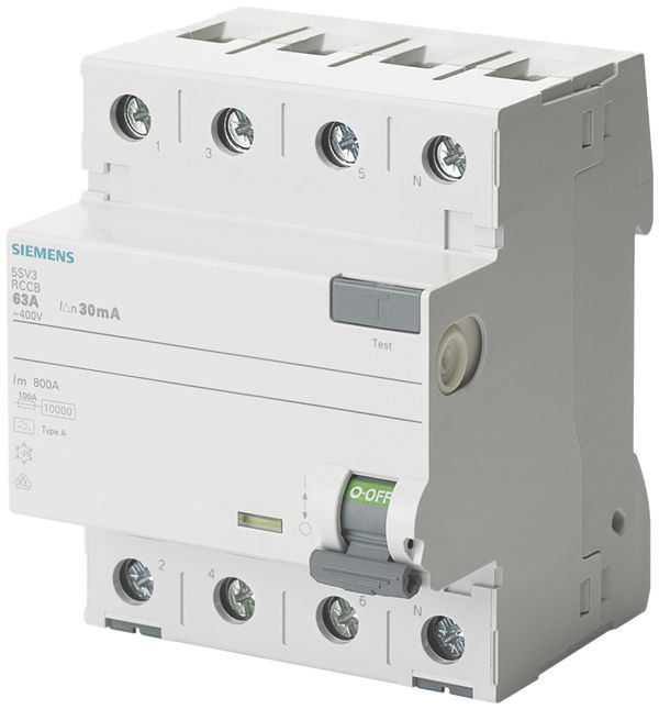Interrupteur différentiel Siemens SENTRON 3LN 30mA/40A typeF, lég.retardé