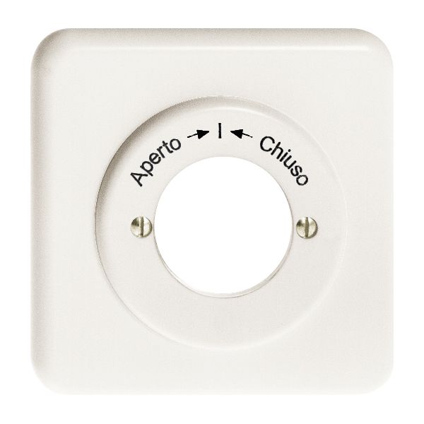 UP-Frontset Aperto-I-Chiuso weiss für Schlüsselschwenktaster