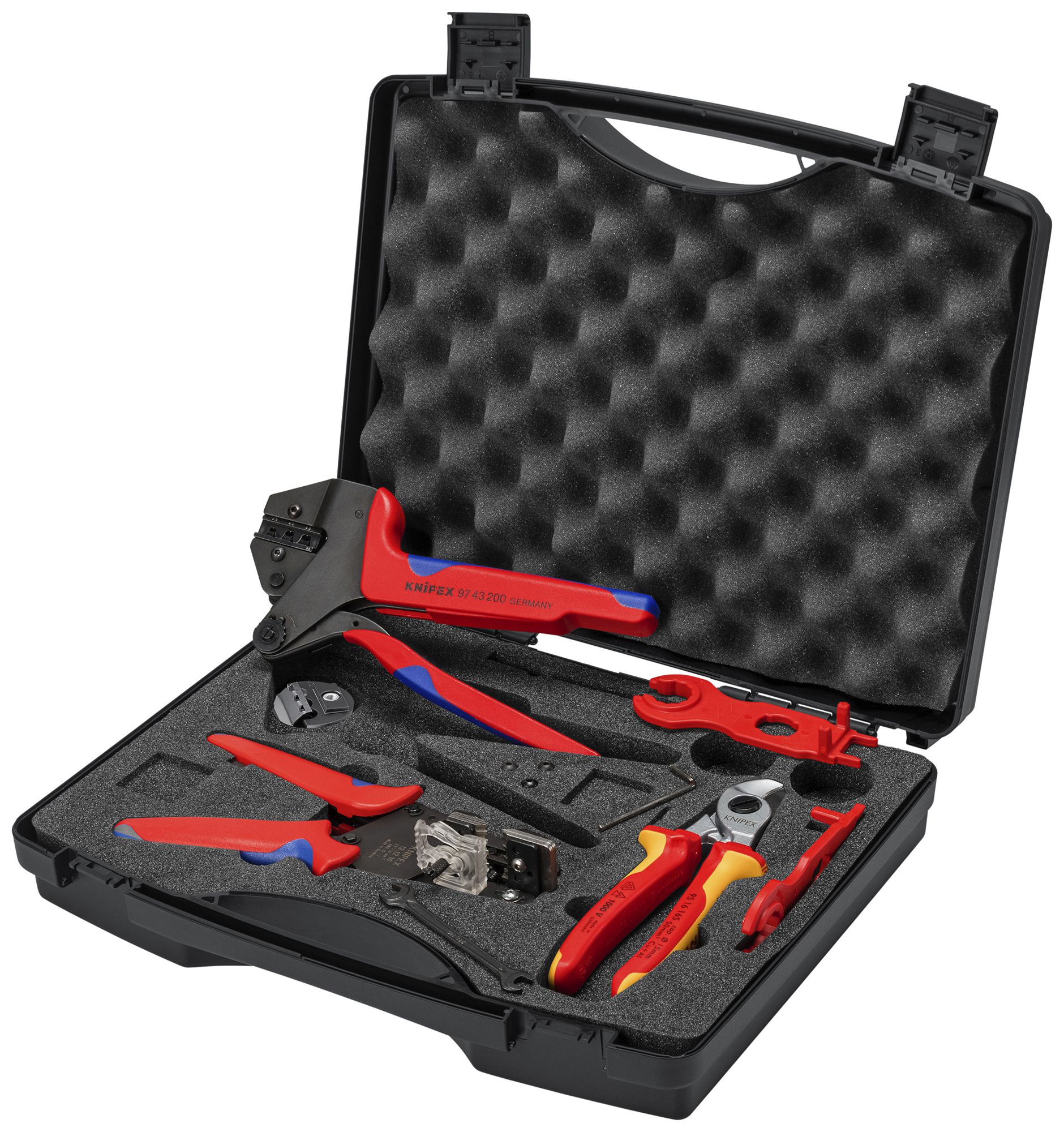 Valigia per utensili KNIPEX V01 per PV MC4 6 pezzi