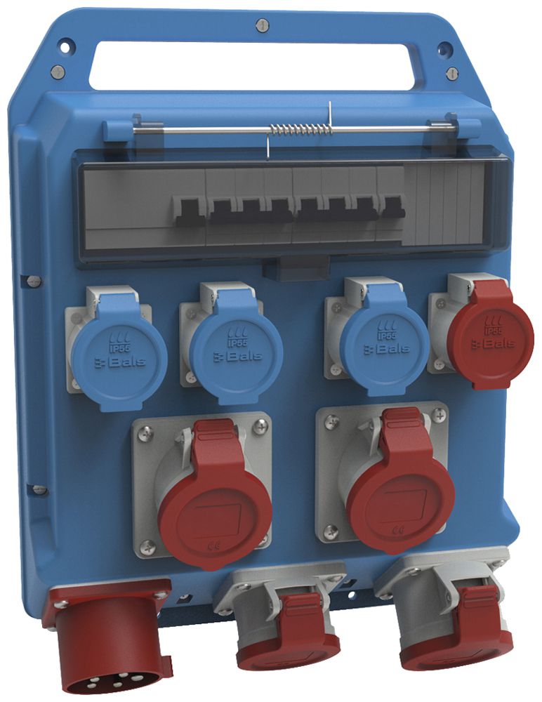 Stromverteiler Bals EVKB 72/32A 3×T23 1×T25 3×CEE16 1×CEE32 1×FI 3×LS