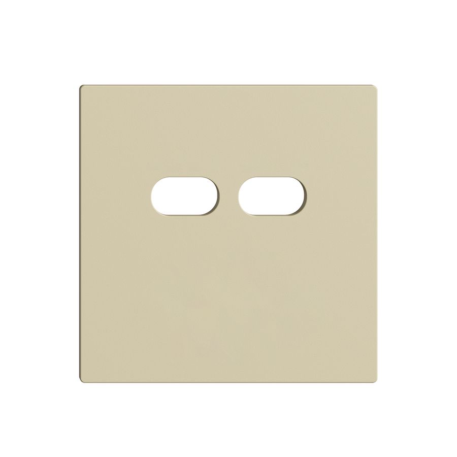 Montageset Feller EDIZIOdue für Steckdose USB 18W 2×Typ C vanille