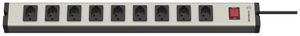 Steckdosenleiste A. Steffen EHMANN 10A I/O 9×T13 3m schwarz/aluminium