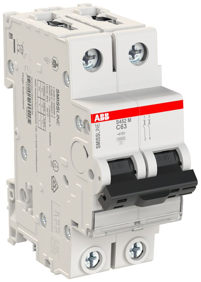 Leitungsschutzschalter SMISSLINE CLASSIC 2×63 C 10kA