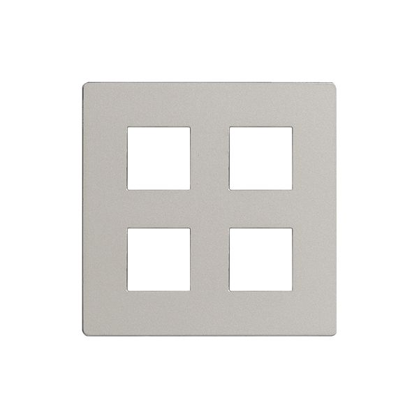 Frontplatte EDIZIOdue elegance für 4×Taster stone