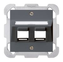 UP-Montageset kallysto 2×Keystone anthrazit mit Befestigungsplatte