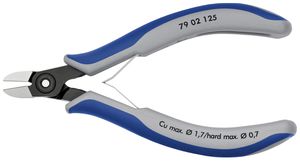 Pince coupante de coté KNIPEX 125mm, 64HRC, Ø0.2…1.7mm/Ø0.8mm