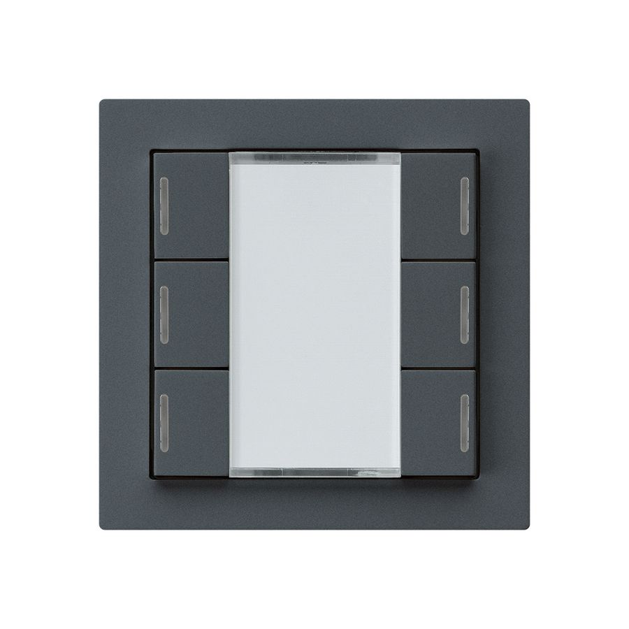 UP-Taster kallysto A KNX 6× RGB LED s/e-link anthrazit