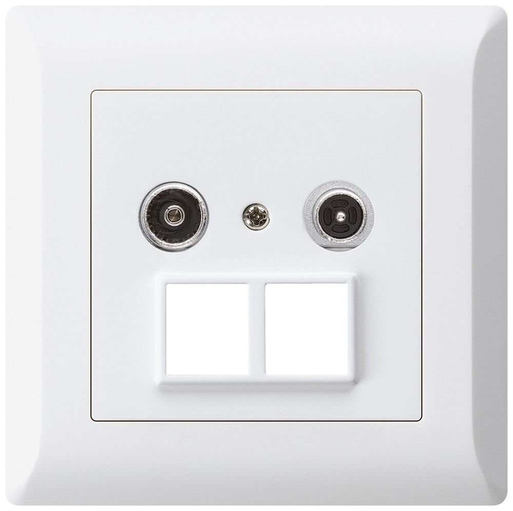 Prise multimédia ENC kallysto.line R/TV 23dB 2GHz blanc