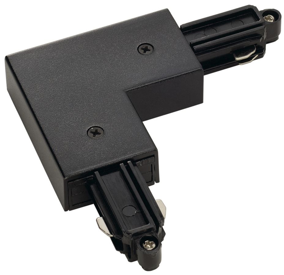 Eckverbinder SLV für 1-Phasen AP-Stromschiene, Erde innen schwarz