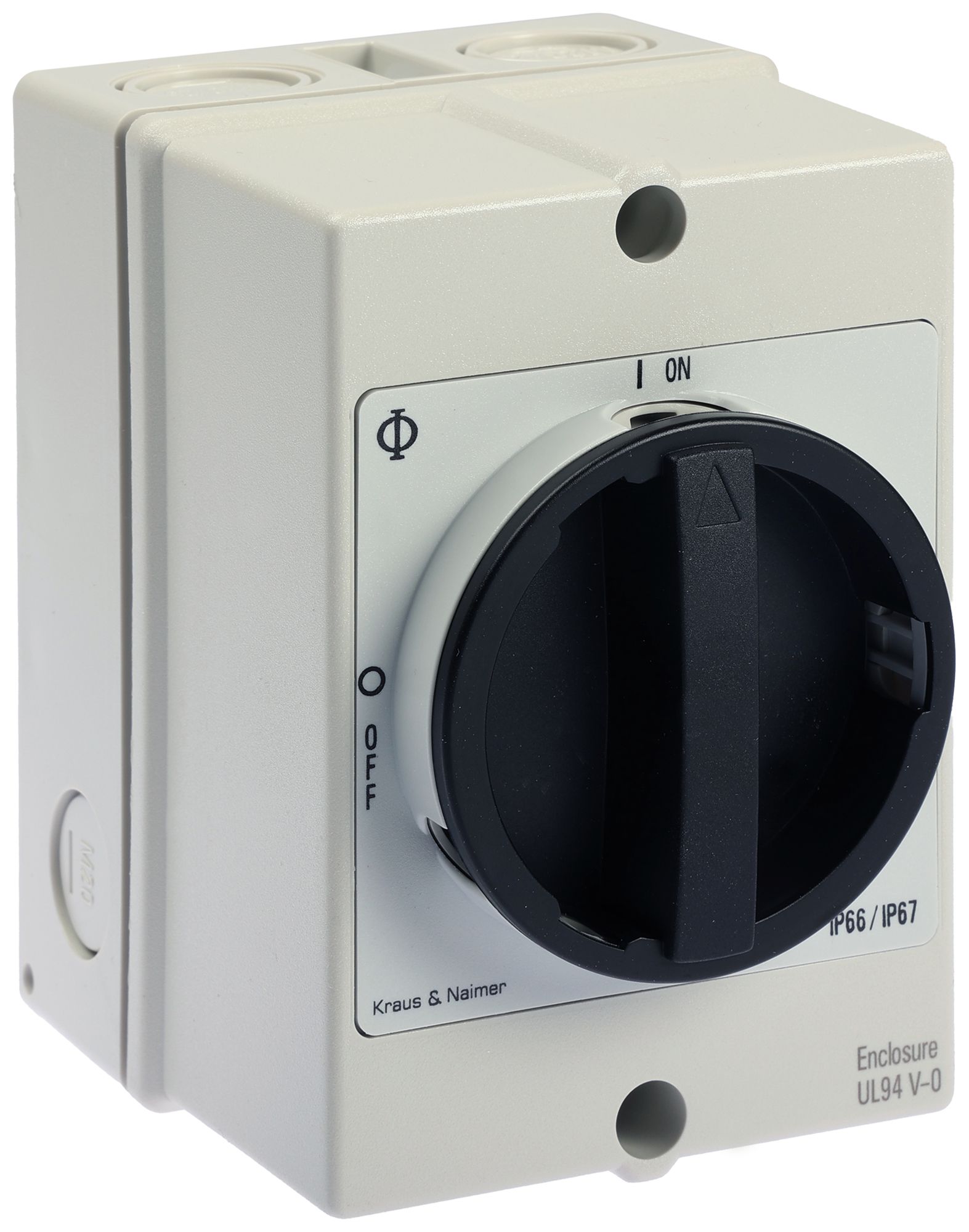 AP-Lasttrennschalter Kraus & Naimer 4P 20A 600V IP66 schwarz