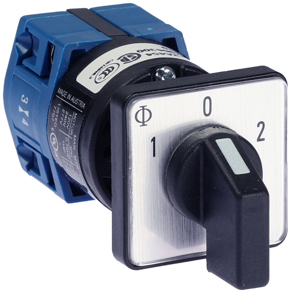 EB-Umschalter K&N CG4.A210.E, 10A/400V 1L 30×30mm "1-0-2"