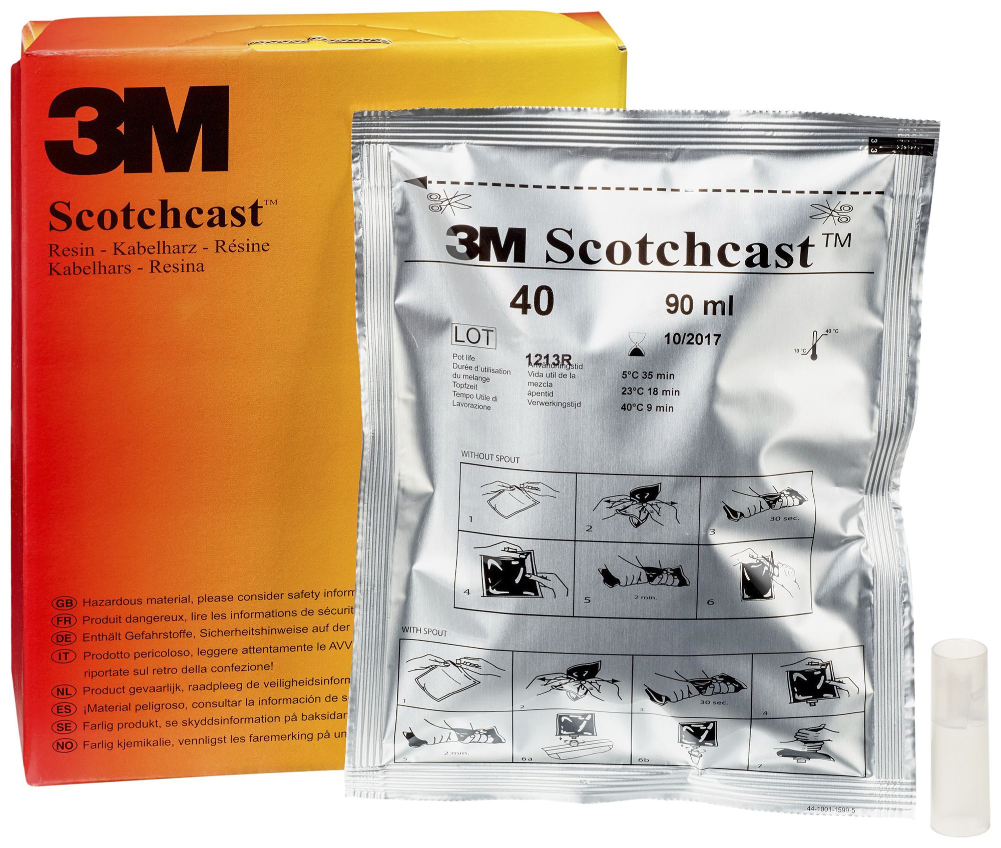 Giessharz 3M 40C Grösse C 370ml mit Ausgiessventil