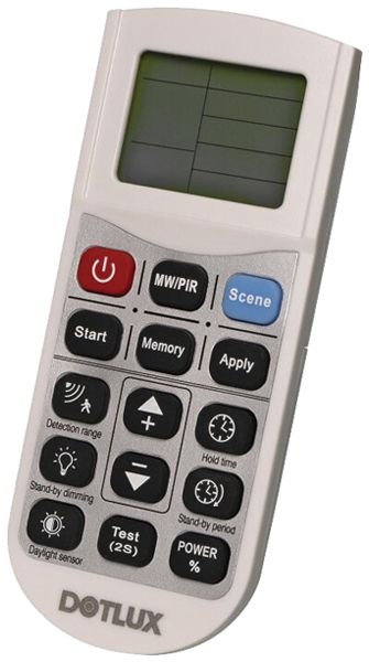 Fernbedienung DOTLUX LIGHTSHOWERsmart Infrarot 140×58×23mm