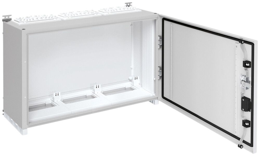 Wandschrank Hager univers mit Volltür SK II IP55 500×800×275mm RAL 7035
